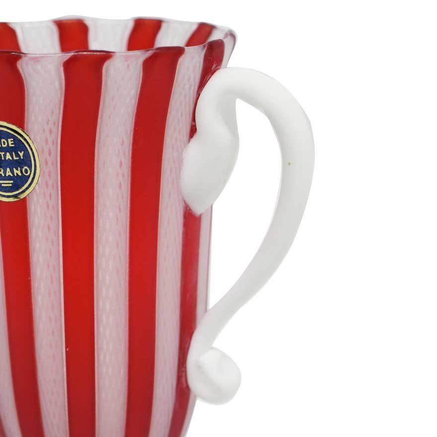 ヴェネチアンガラス・ベネチアングラス ムラノ カップ レッド