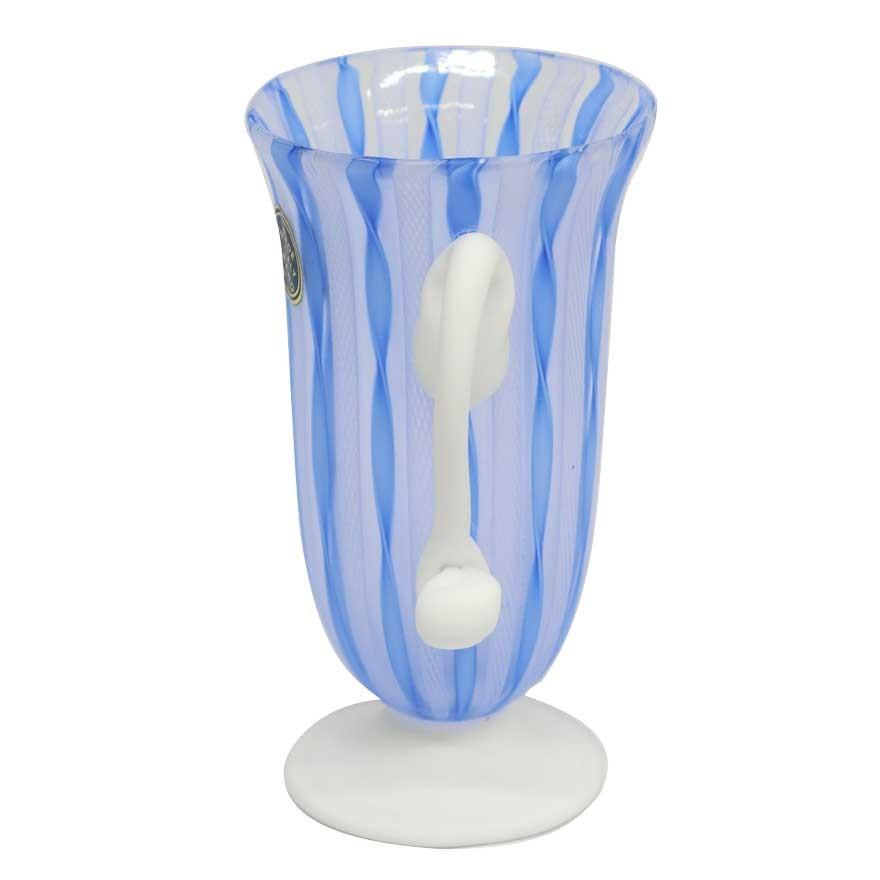 ヴェネチアンガラス・ベネチアングラス ムラノ カップ ブルー