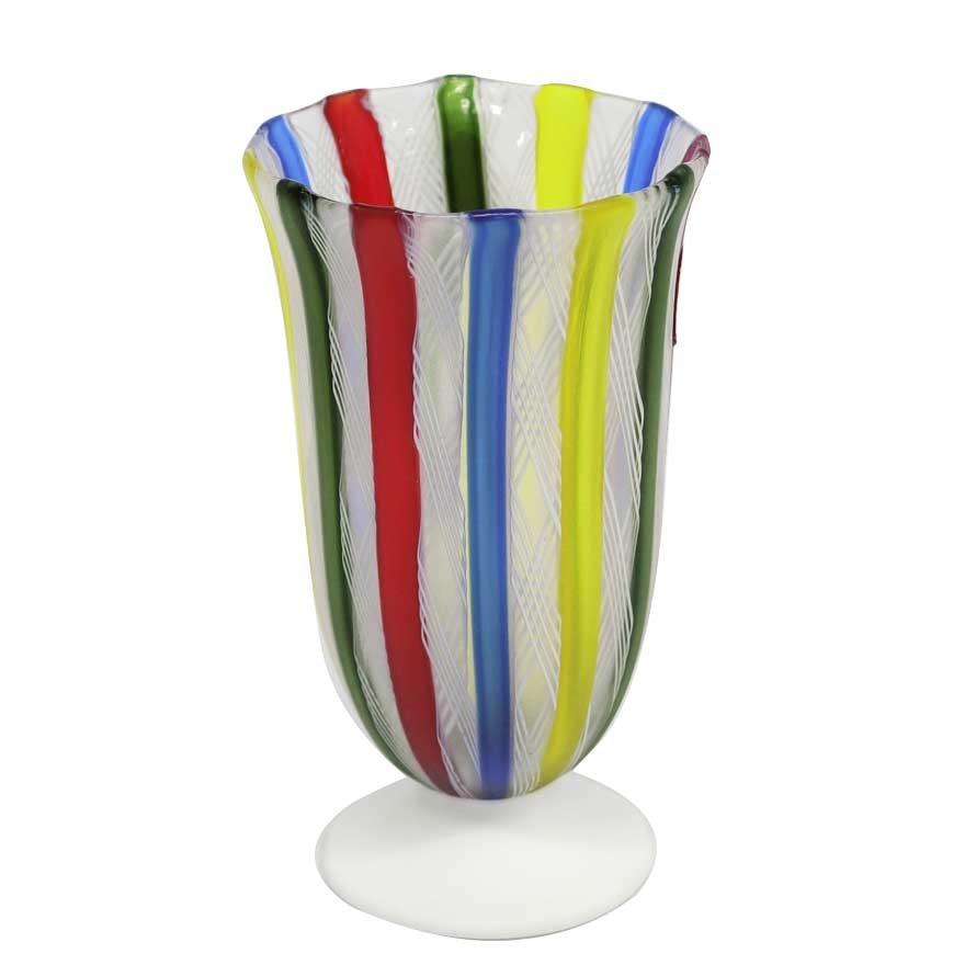 ヴェネチアンガラス・ベネチアングラス ムラノ カップ レインボー