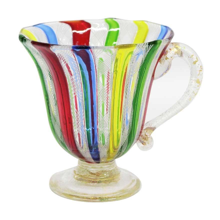 ヴェネチアンガラス・ベネチアングラス ムラノ カップ&ソーサー