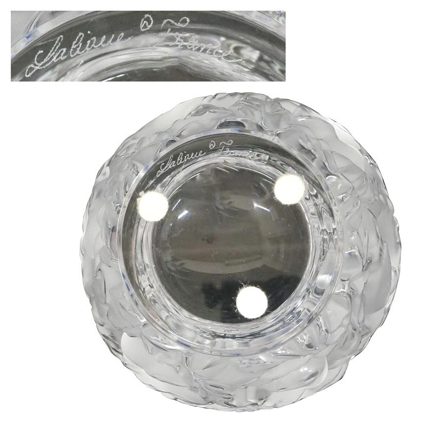 【美品】ラリック LALIQUE フラワーベース バガテル 花瓶 ラリック バガテル ベース（花瓶） 17cm 1221900 | ブランド洋食
