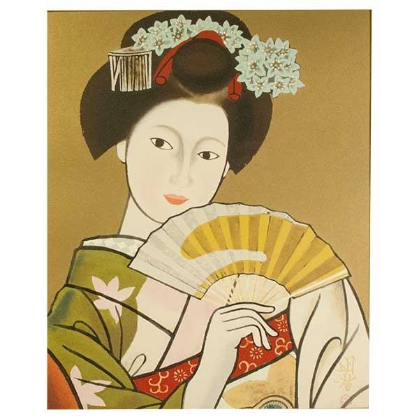 橋本明治 リトグラフ 「舞妓」 限定200部 第120番 : アンティーク慈光