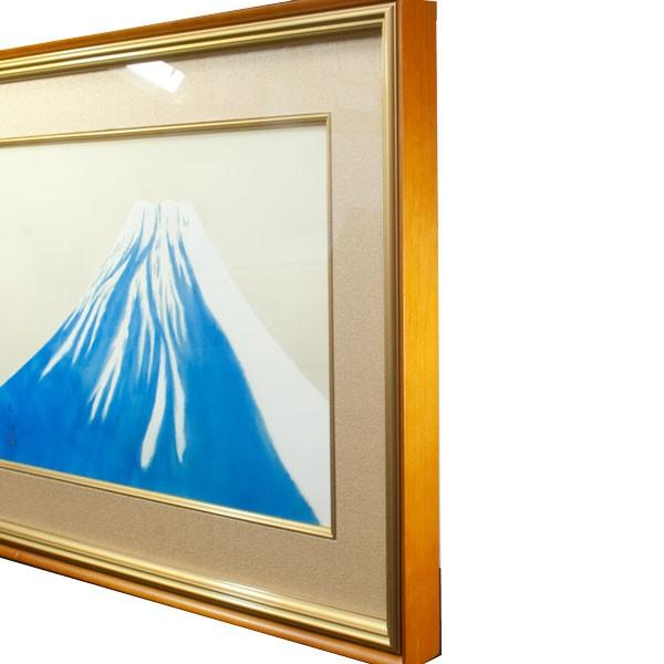【工芸画】横山大観 画　冬景色に渡り鳥 絹本　額装　古い工芸版に当時の古木製額 工芸画】横山大観 画 冬景色に渡り鳥 絹本 額装 古い工芸版に当時