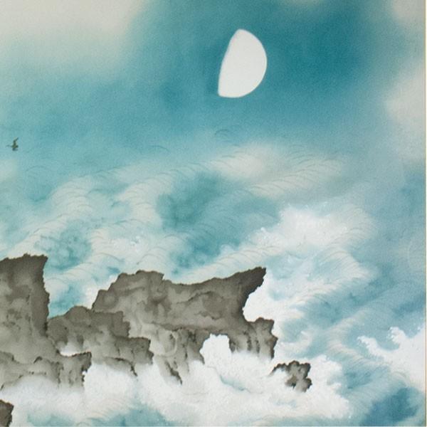 横山大観 「潮海四題・夏」 工芸画 : アンティーク慈光 - 通販 - Yahoo