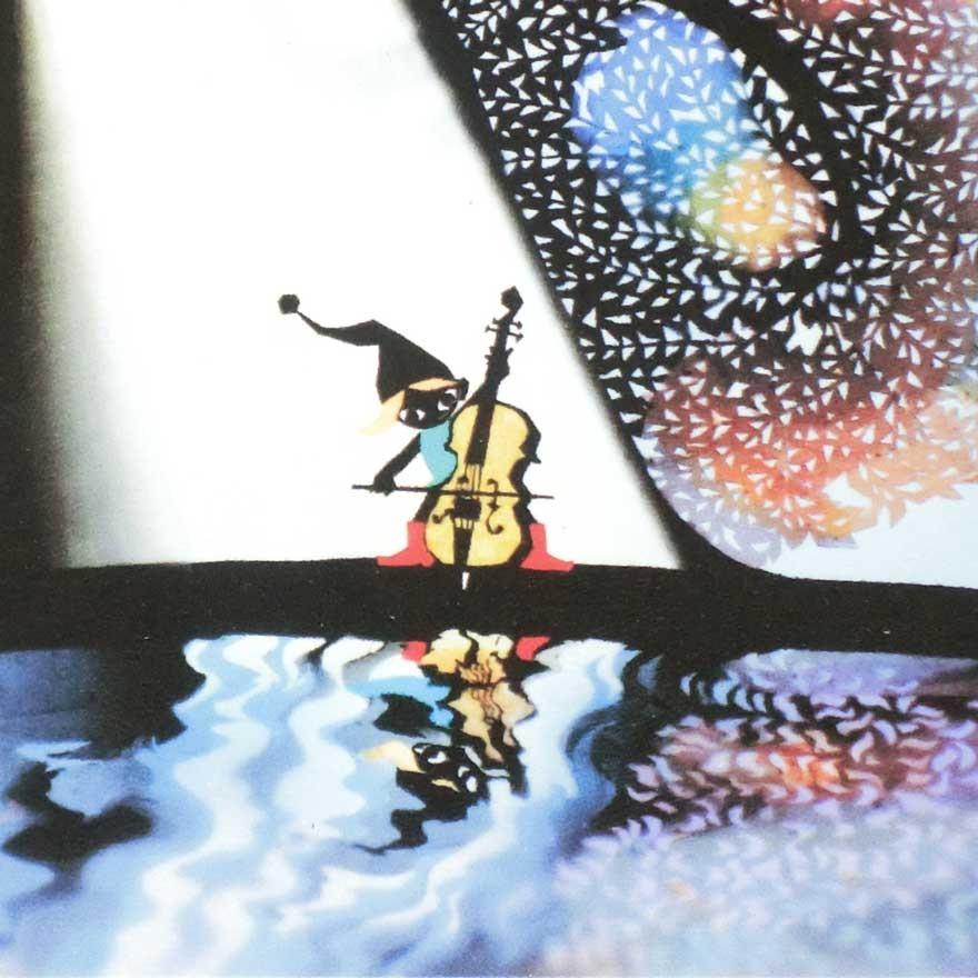 藤城清治 レフグラフ 「月光の響き」 四季のメルヘン秋 藤城清治 レフグラフ 「月光の響き」 四季のメルヘン秋