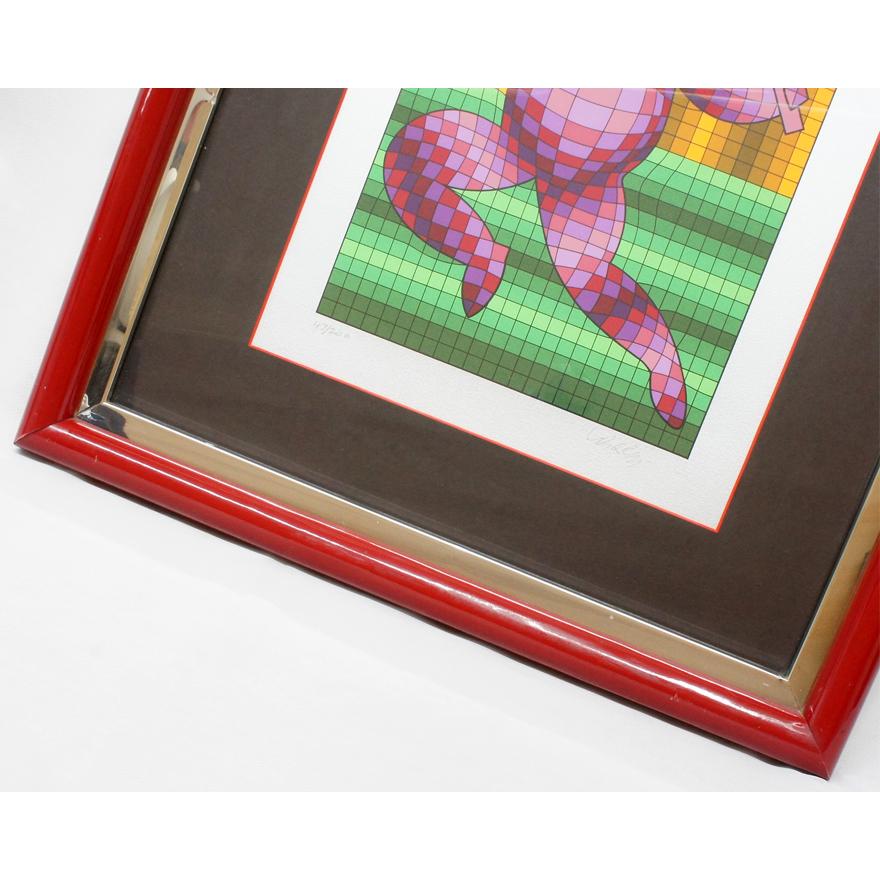 希少 ヴィクトル　ヴァザルリ シルクスクリーン版画 サイン入り 希少 ヴィクトル ヴァザルリ シルクスクリーン版画 サイン入り Victor