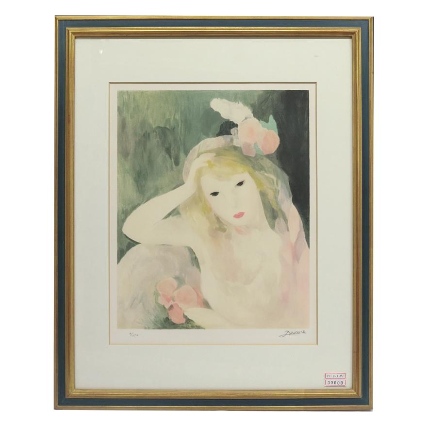 美品！マリー・ローランサンのリトグラフ ローランサンのリトグラフ