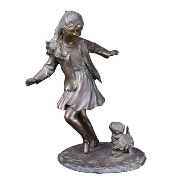 大道寺光弘 フレンズ [たわむれ」 ブロンズ像 : アンティーク