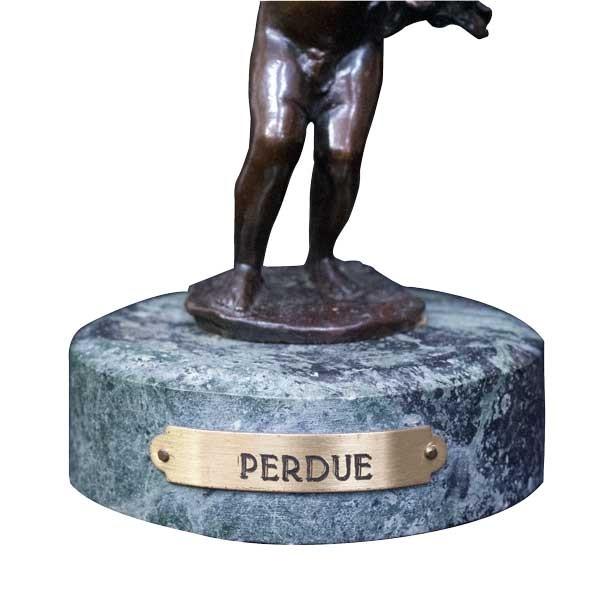 PERDUE 「ぶどうを持つ少年」 ブロンズ像 : アンティーク慈光 - 通販