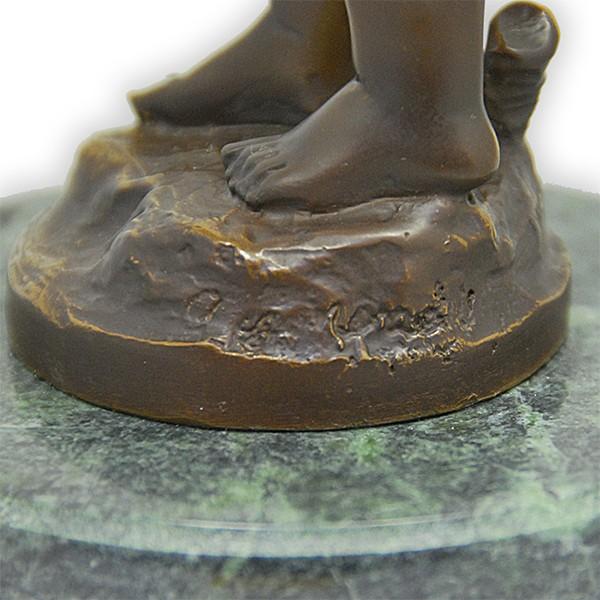 ブロンズ 天使の少年像 約30cm August Moreau （オーギュスト モロー）天使 ブロンズ像