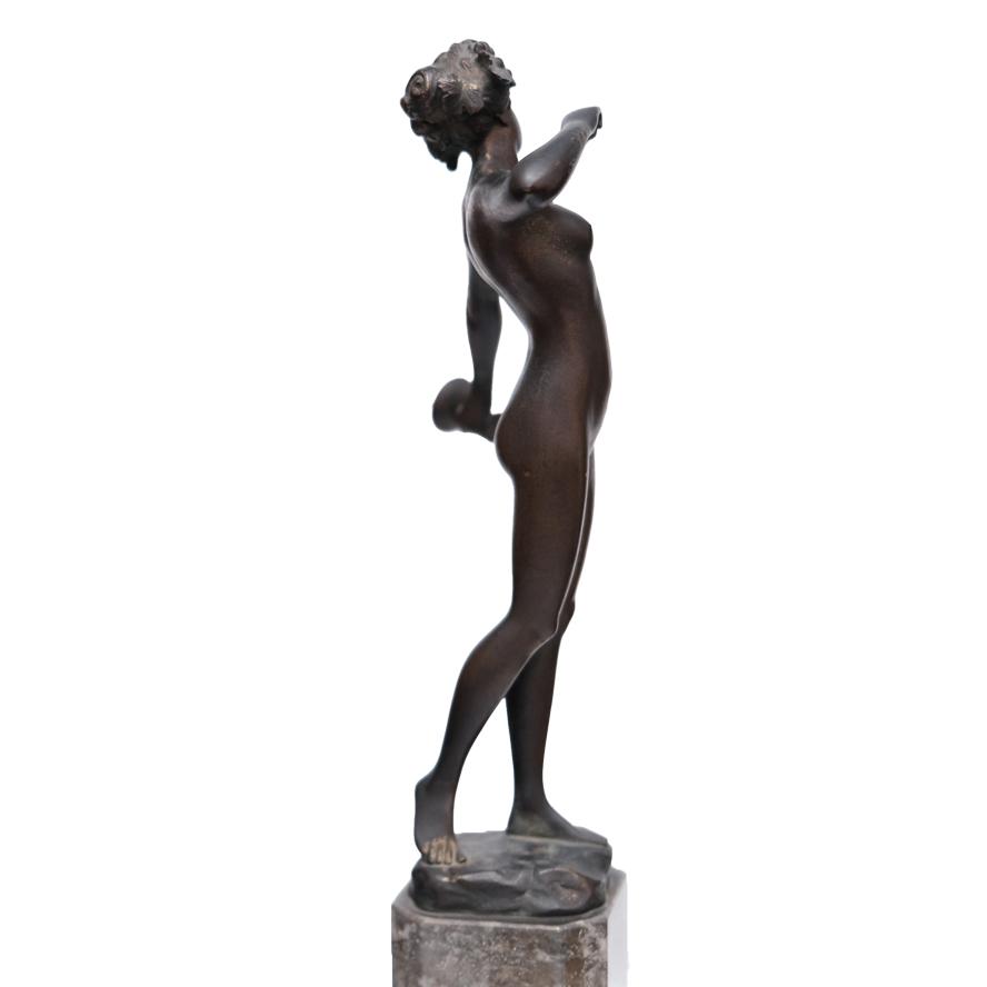 Hans Keck ハンス・ケック (1875-1941) ブロンズ像 裸婦像 彫刻 s-073