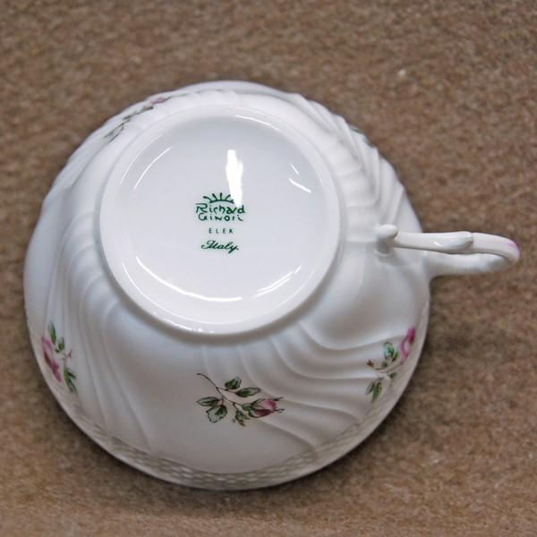 リチャード ジノリ ロゼリーニ ティーカップ＆ソーサー : アンティーク