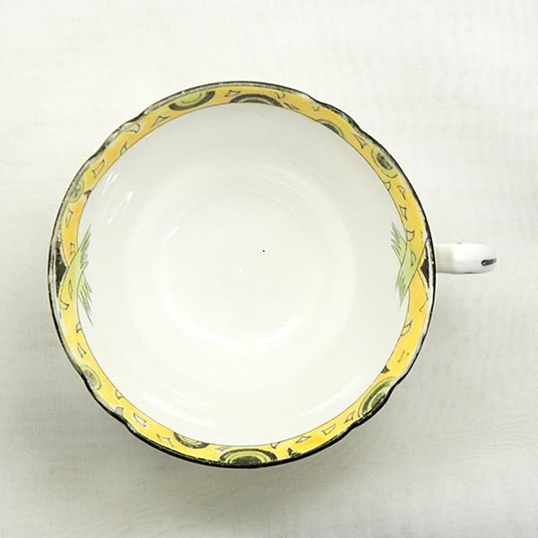 アンティークカップトリオ オールドノリタケ 漆黒の食器 ブラック金盛 トリオ カップ＆ソーサー F7