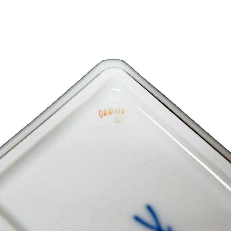 マイセン MEISSEN 蓋付き方形小物入れ 五つ花 花文 金彩 ジュエリー