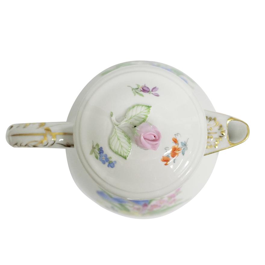 マイセン Meissen 花柄 ベーシックフラワー 大きいコーヒーポット 高さ