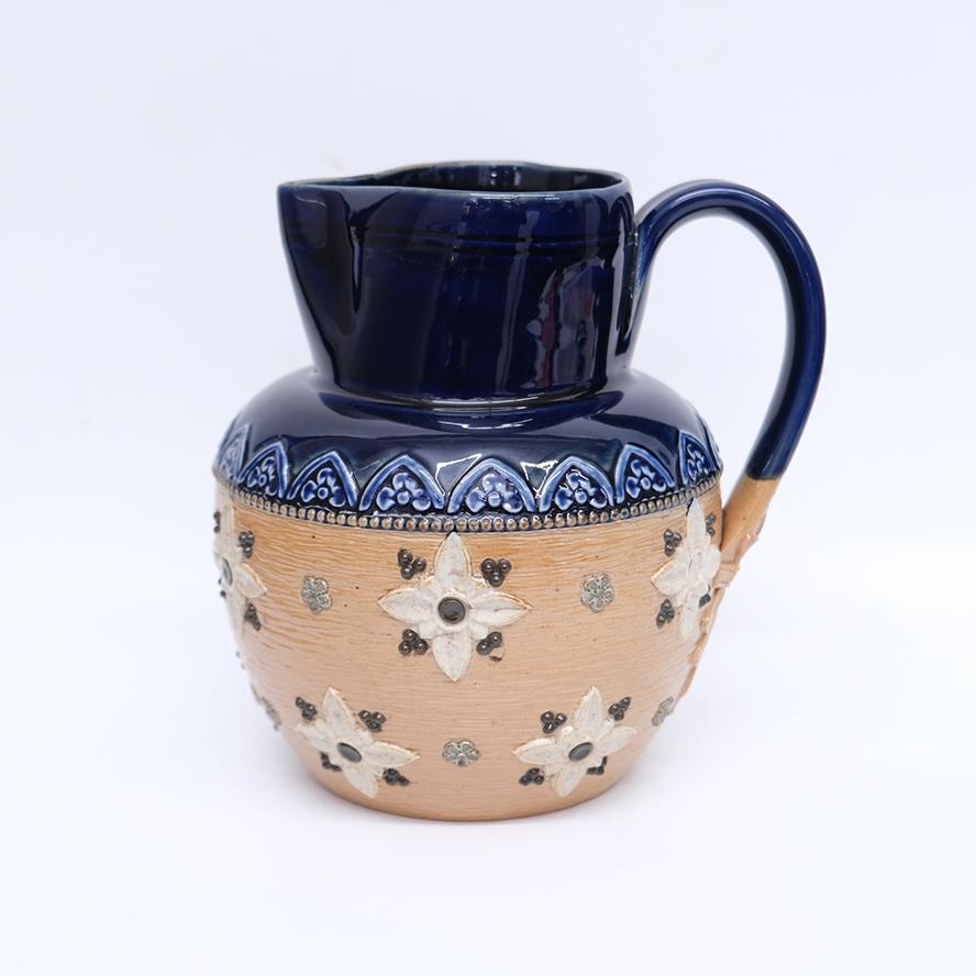 Royal Doulton ロイヤルドルトン ランベス窯 蓋付ピッチャー t-186