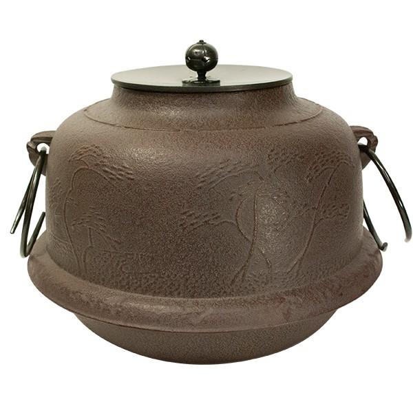 高橋敬典　真形羽釜　浜松地紋　茶釜　茶道具　 |  | 01