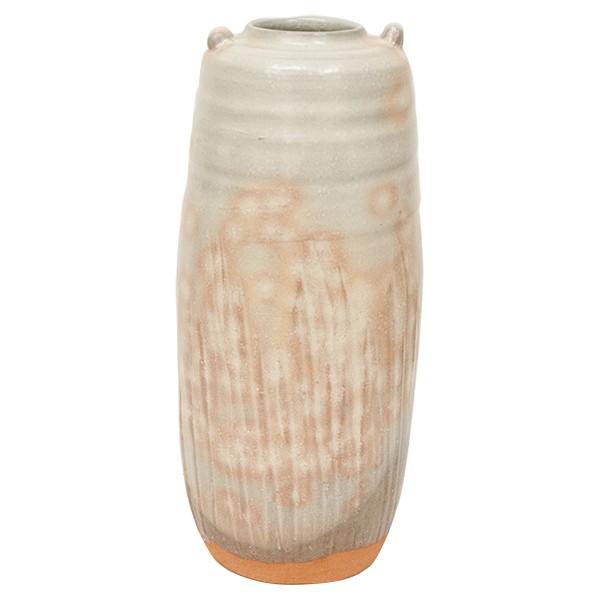 岡田裕 萩 窯変 耳付き 花器 花入 共箱 萩焼 岡田裕 花入 耳付花瓶 共箱 : アンティーク慈光 - 通販