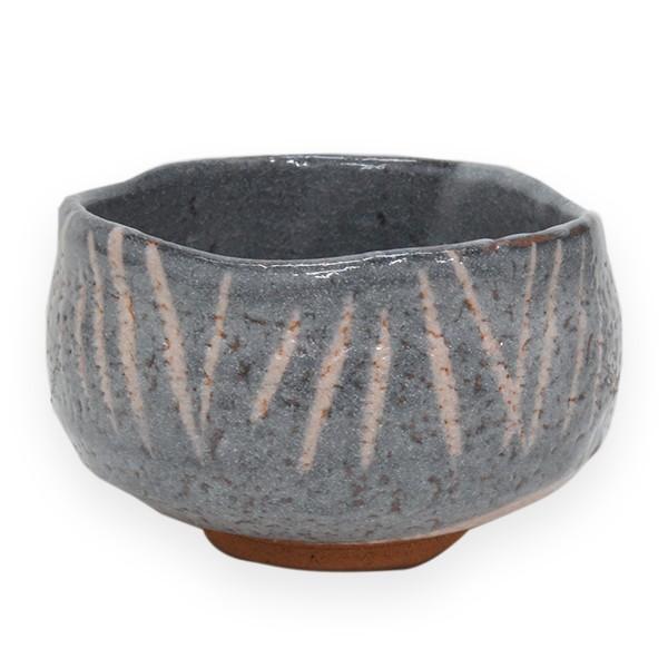 鼠志野茶碗 小三郎造 桔梗屋窯 銘 時雨 書付 橋本紹尚 : アンティーク