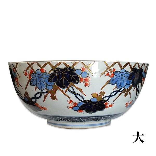 【伊万里　特大寸　丼鉢　三つ組　径３７ｃｍ　明治四十四年新調】美品 染錦三ツ丼 伊万里焼 明治期 y-174 : アンティーク慈光 - 通販 - Yahoo
