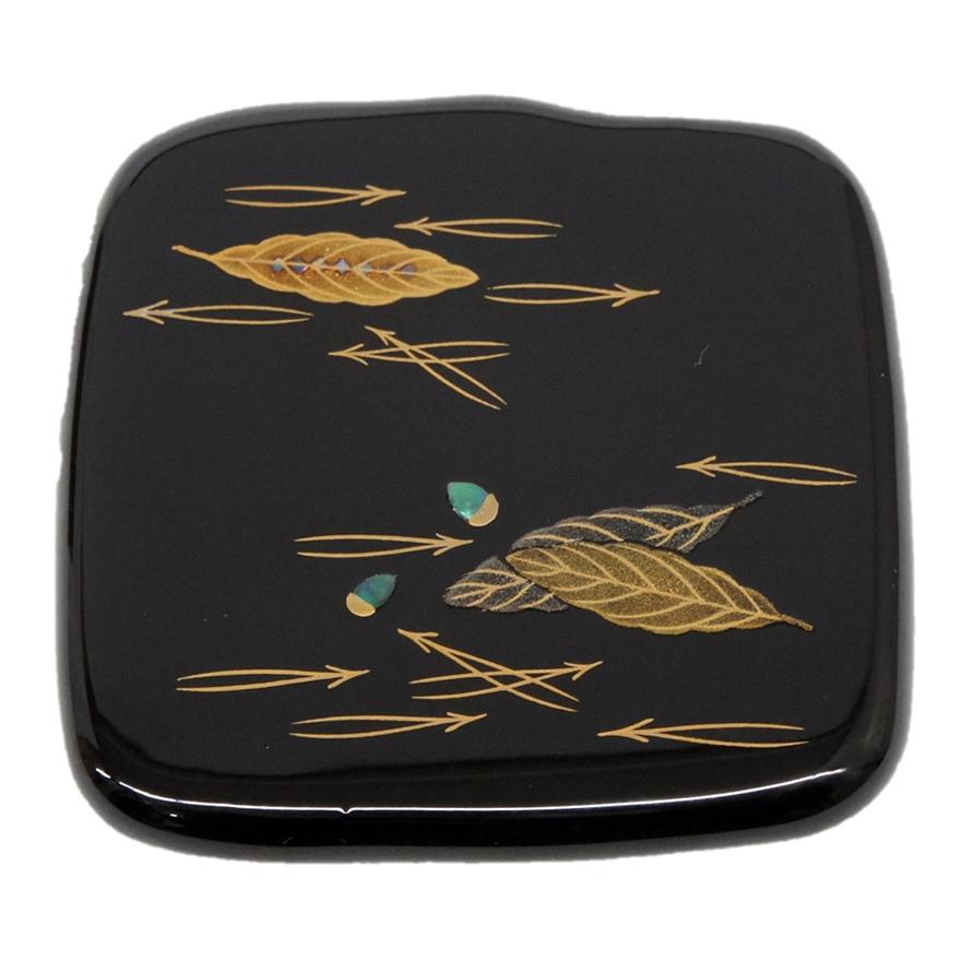 秀斎作 吹寄蒔絵 木の葉茶器 共箱 y-237 : アンティーク慈光 - 通販