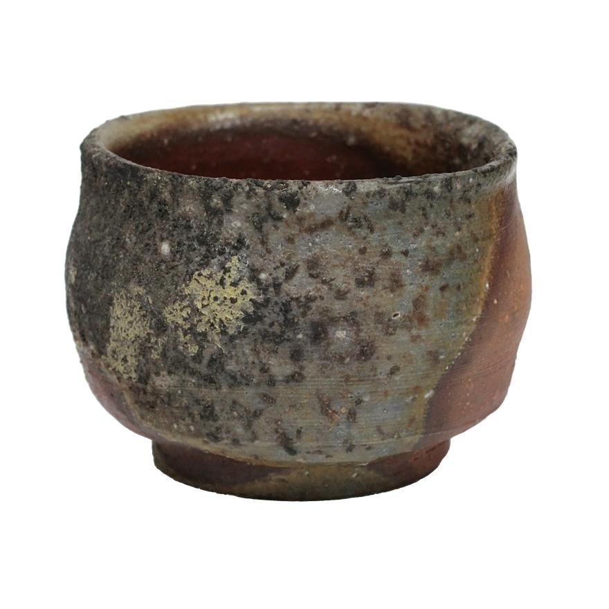 小西陶蔵　備前　ぐい呑　酒器　共箱　y-341 【巻物】