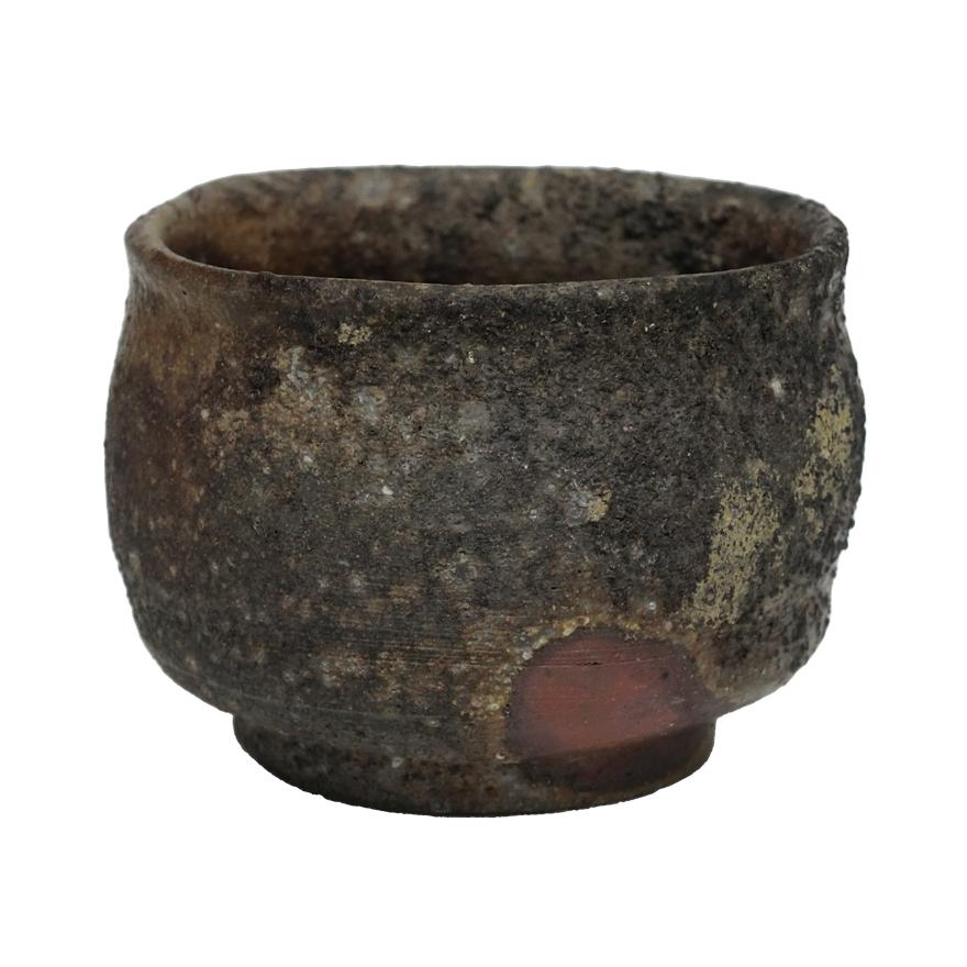 小西陶蔵　備前　ぐい呑　酒器　共箱　y-341 【巻物】