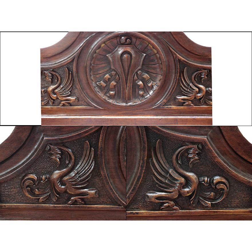 アンティーク サヴォナローラチェア 折りたたみチェア マホガニー材 z