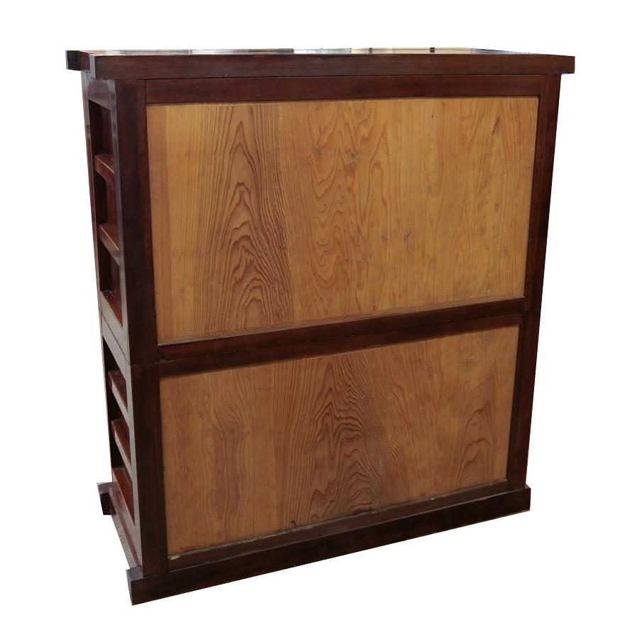 水屋箪笥　近江面取格子 　欅材　z-055 |  | 02