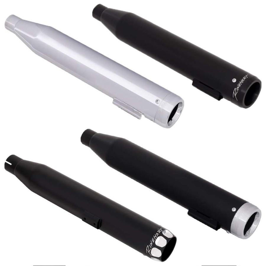 Rakuten Softail 3 Slip Ons マフラー ラインハート ソフテイル用3インチスリップオンサイレンサー ブラック クロム 500 01c S 第1位獲得 Www Ladislexia Net