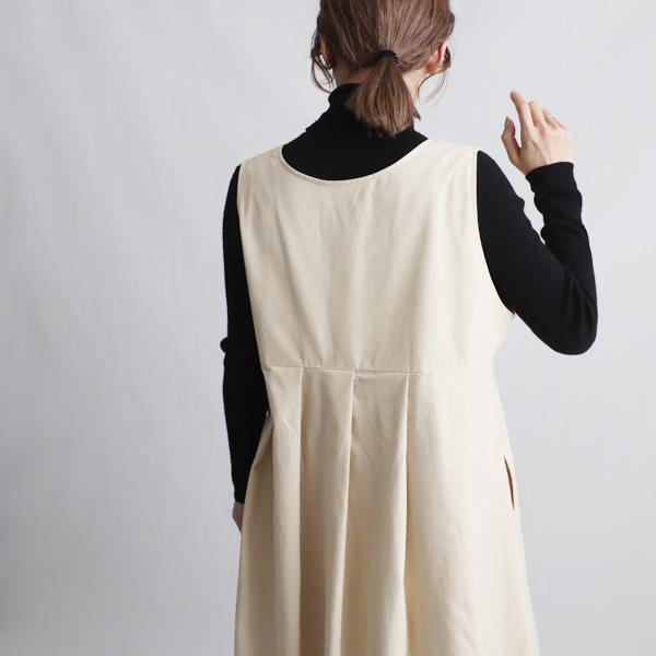 新作 118cm Vネック 贅沢タック ロング ワンピース ベビー