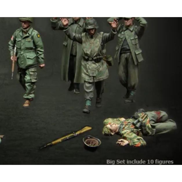 ミリタリー 兵士10体 1/35スケール ミニチュア 戦死 負傷 戦場 レジン 樹脂 未塗装 未組み立て キット アーミー フィギュア ジオラマ p126｜any-shop｜03