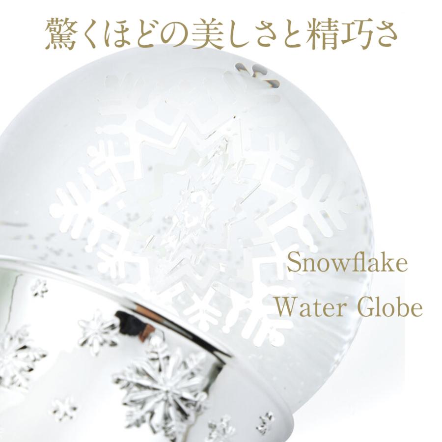 JARLL】スノードーム クリスマス オルゴール (ぜんまい式) ライト(電池