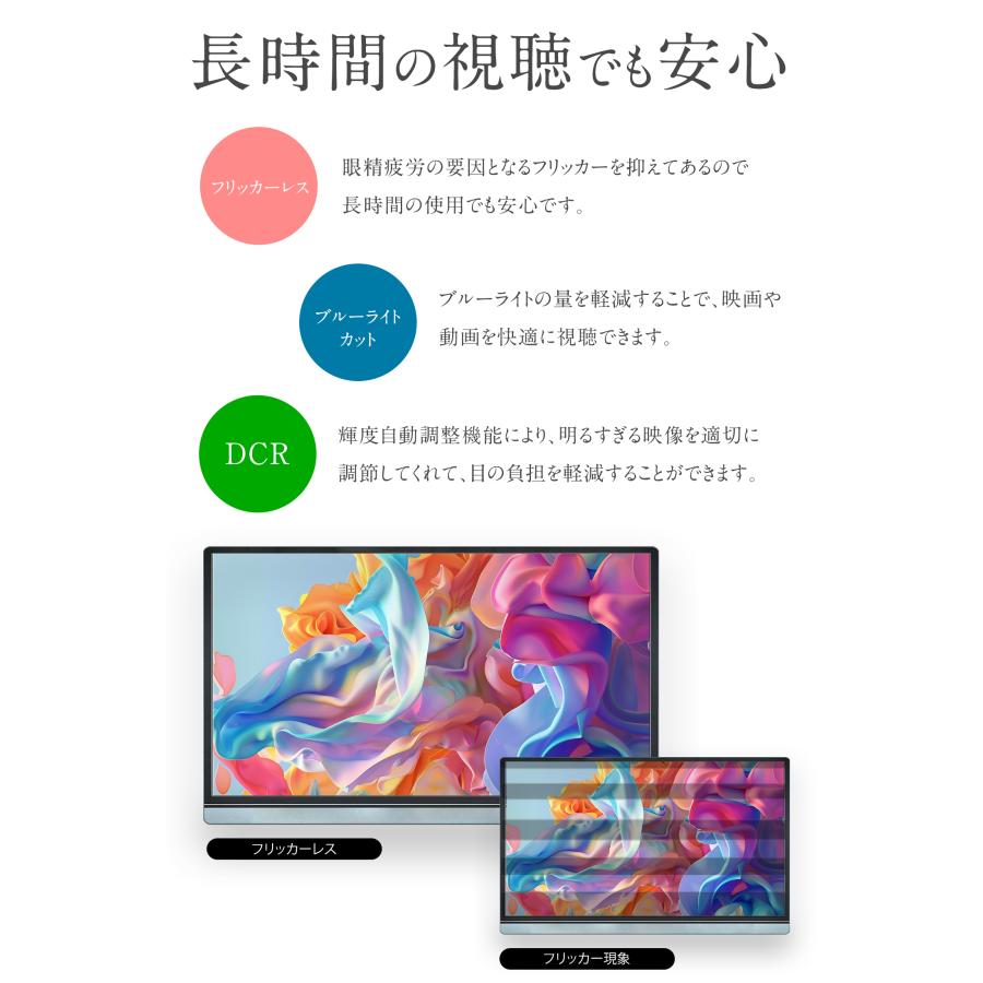 WINTEN モバイルモニター ゲーミング モニター 15.6インチ 1080P 高