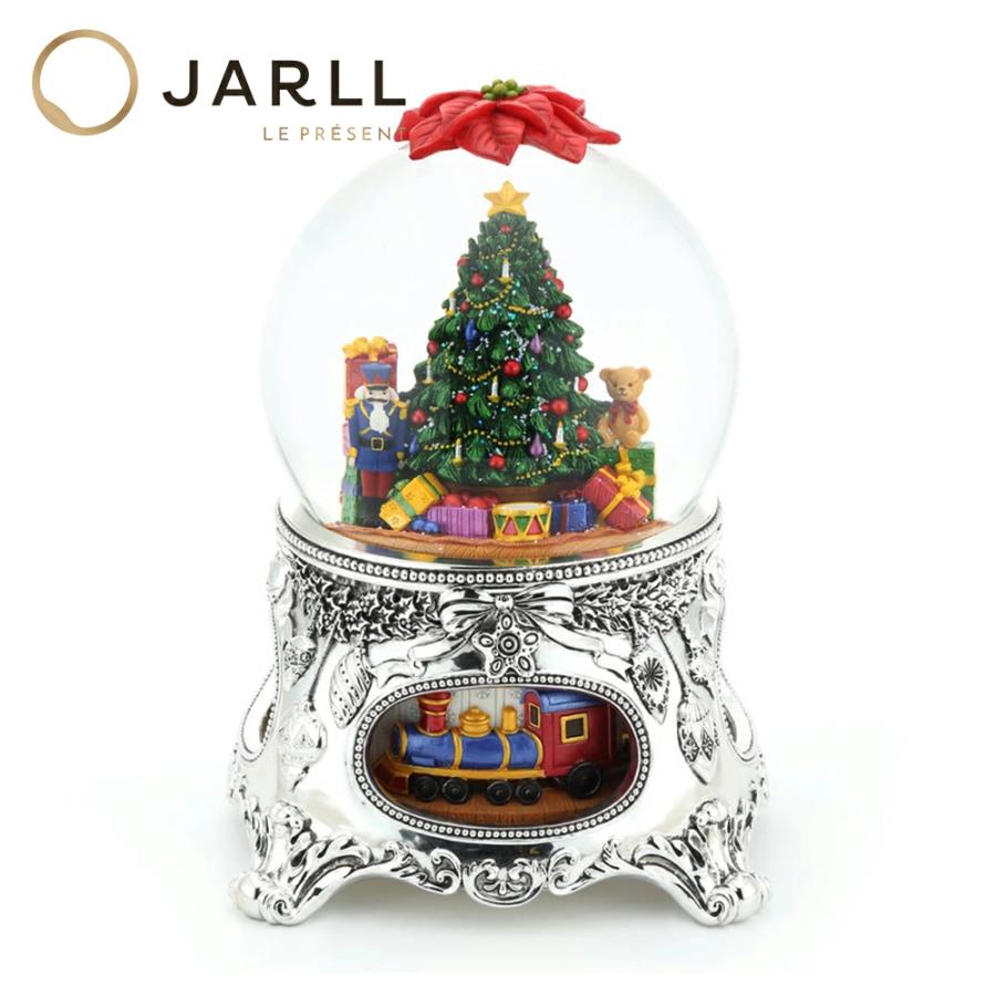JARLL クリスマス スノードーム JARLL】スノードーム クリスマス ツリー オルゴール (ぜんまい式) 回転