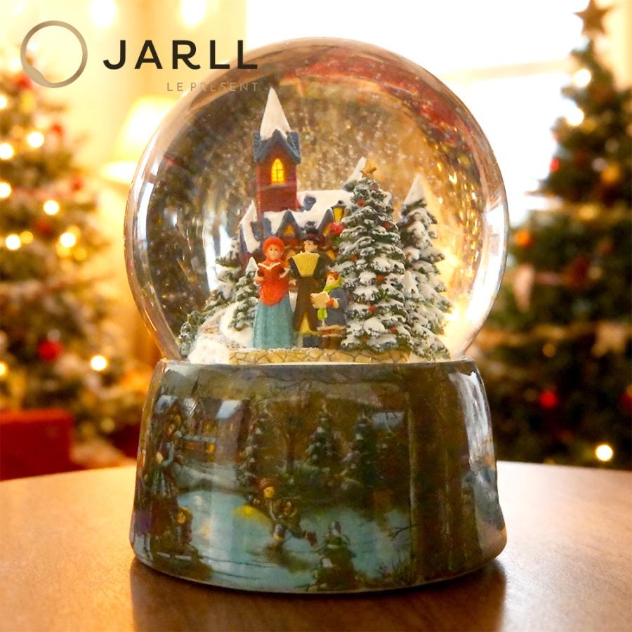 JARLL】スノードーム ディケンズ チャーチ 教会 高級 オルゴール