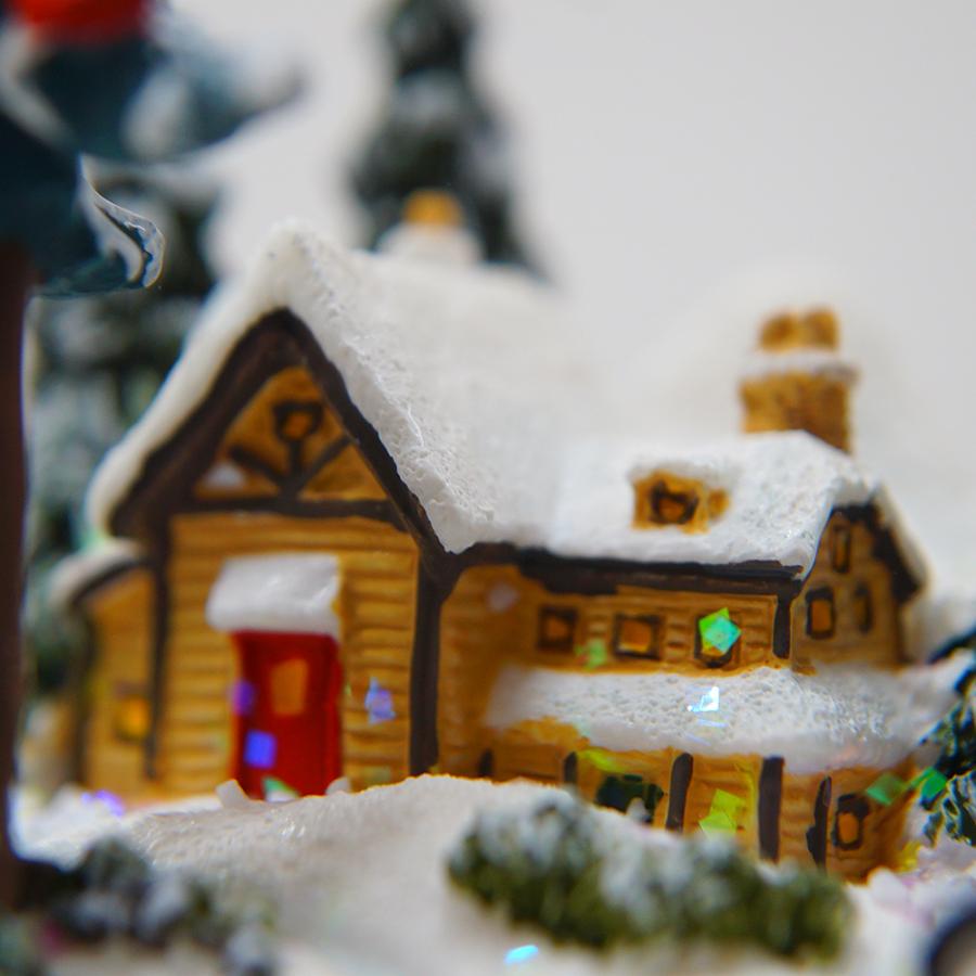 JARLL】スノードーム クリスマス 森のスノーハウス 高級 オルゴール