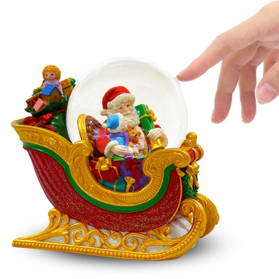 JARLL】スノードーム クリスマス サンタクロース そりすべり 高級