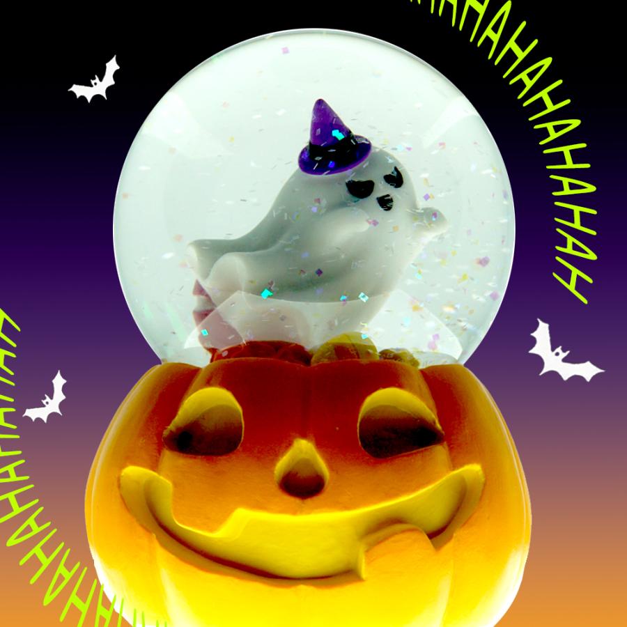 高級 ハロウィン スノードーム ゴースト カボチャ【安心保証 送料無料