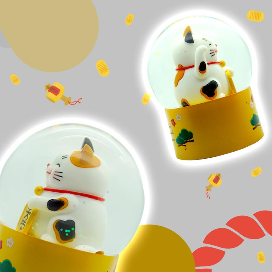 スノードーム 金運舞う招き猫 プレゼント JARLL IA25008 日本 tokyo