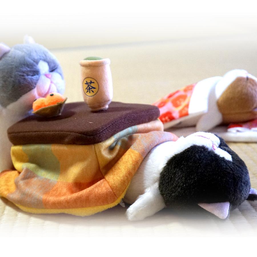 ぼうみたいなねこ用 こたつ ぬいぐるみ用 湯飲み みかん 内藤デザイン