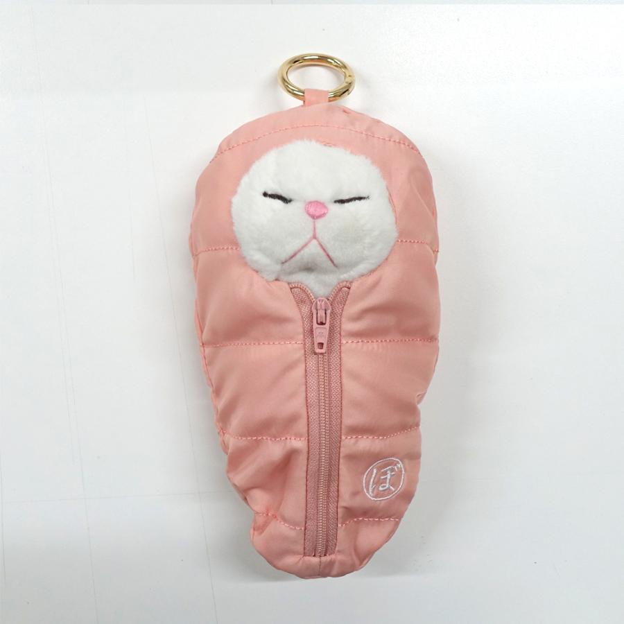 ぼうみたいなねこ用 寝袋 キーリング付き ぬいぐるみ用 猫 ねぶくろ
