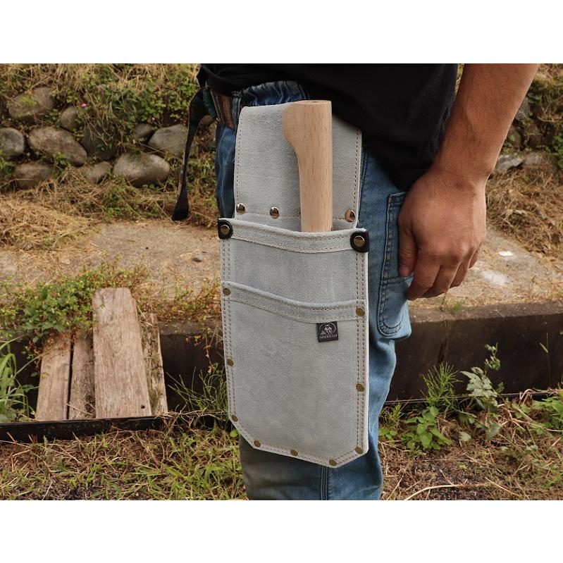 ナタ鎌4 鉈鎌 両刃 120匁 総重量：約580g 白2 レザーケース付き 登鎌 : 山林刃物・打ち刃物の安養寺屋 - 通販 - Yahoo ...