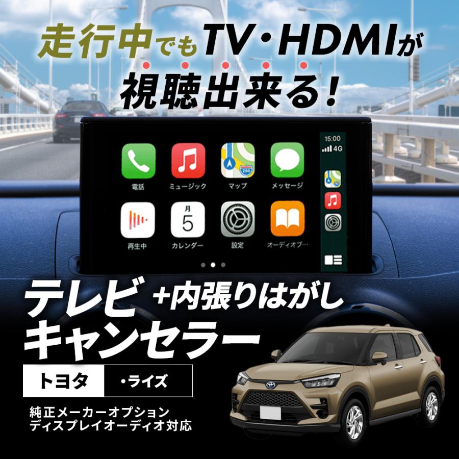 ライズ テレビキャンセラー トヨタ 9インチディスプレー