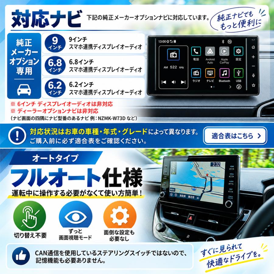 ダイハツ（DAIHATSU） テレビキャンセラー トヨタ スバル ディスプレイ