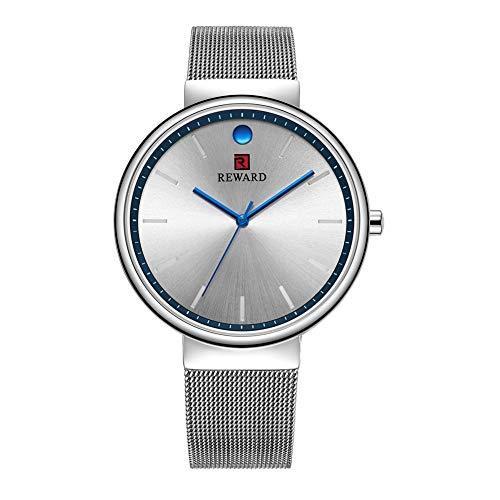 100 本物保証 Rewardメンズ腕時計 ビジネス時計 3aｔｍ防水 シンプル 紳士用腕時計 超薄型 ミランメッシュバンド 日本制ムーブメントラグジュアリー おしゃれ 史上最も激安 Turningheadskennel Com