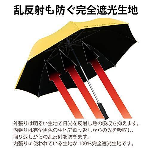 100％ 完全遮光 UVカット傘 日傘 最大直径 120ｃｍ ジャンプ傘 大きい ビッグサイズ なのに 超軽量 ！ 100％紫外線カット 長傘 持ち手｜anystore｜03