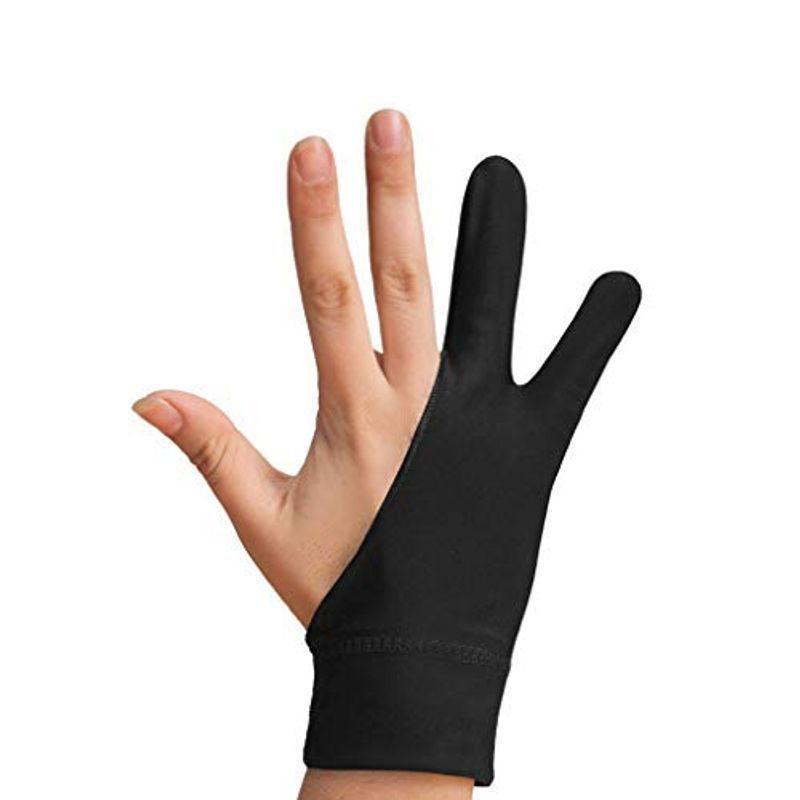 デッサン用手袋 2本指 グローブ タブレット 誤動作防止 手袋 スケッチ M
