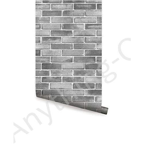 公式限定新作 送料無料 新品 グレーセメントレンガ壁紙 Peel And Stick By単純な形状 2ft X 9ft 6pk グレー W9193並行輸入品 数量は多 Skylanceronline Com