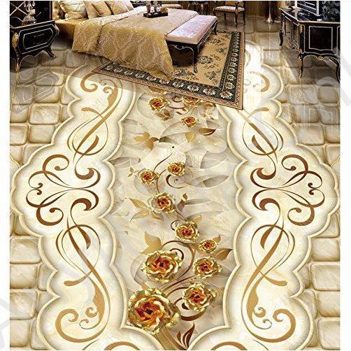 受賞店舗 新品 Pvc 3d 壁紙 壁画 フローリング 防水 粘着 ストーン タイル モザイク 大理石 3d 床タイル 400x280cm Fafsaf52 柔らかい Cfmi Tg